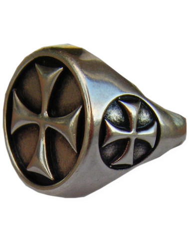 Templar Cross Ring ⚔️ Medieval Shop