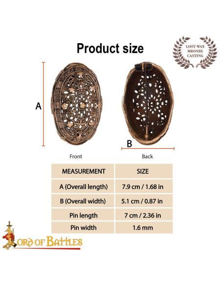 Viking Brooch Oval 9th Century in... Viking Brooch Oval 9th Century in...