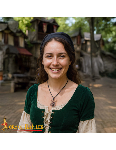 Medieval Pendant Model Owl in Aged... Medieval Pendant Model Owl in Aged...