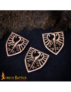 Set of 3 medieval badges modeled after the 13th-century...