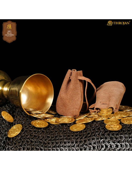 Pack of 2 medieval-style suede... Pack of 2 medieval-style suede...