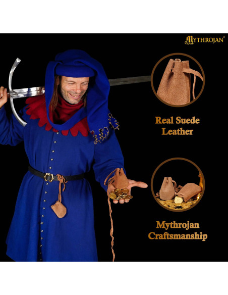 Pack of 2 medieval-style suede... Pack of 2 medieval-style suede...