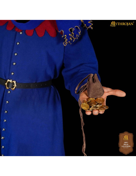 Pack of 2 medieval suede pouches,... Pack of 2 medieval suede pouches,...