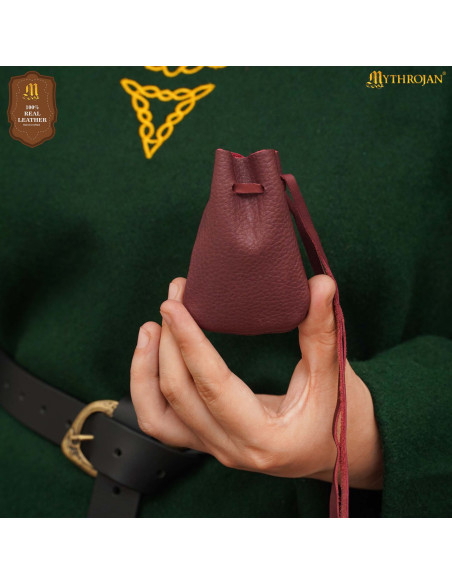 Pack of 2 medieval suede pouches, in... Pack of 2 medieval suede pouches, in...