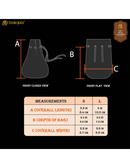 Pack of 2 medieval suede pouches, in... Pack of 2 medieval suede pouches, in...