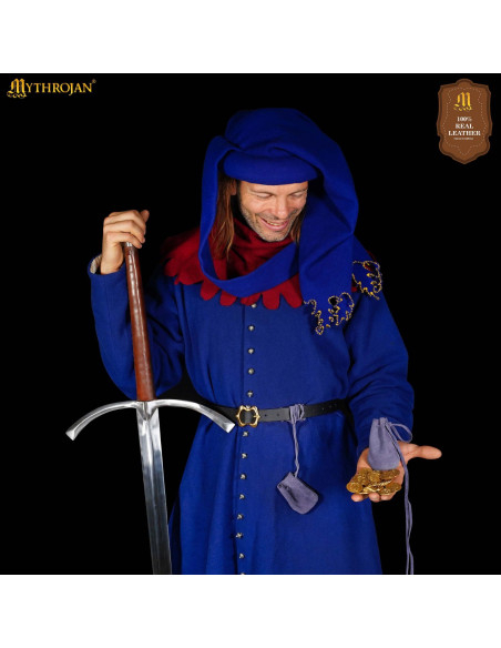 Pack of 2 medieval-style suede pouches Pack of 2 medieval-style suede pouches