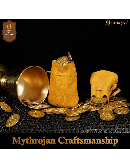 Pack of 2 medieval-style suede... Pack of 2 medieval-style suede...