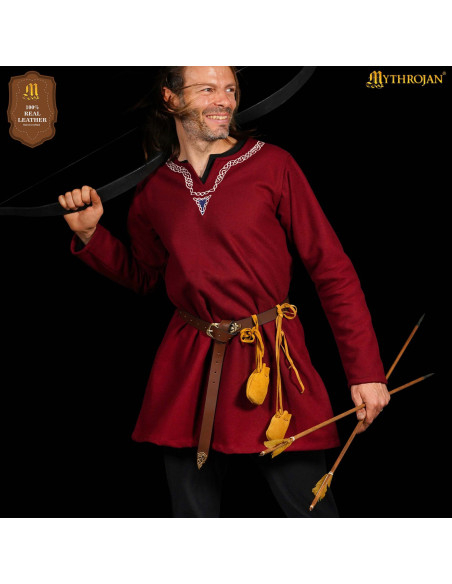 Pack of 2 medieval-style suede... Pack of 2 medieval-style suede...