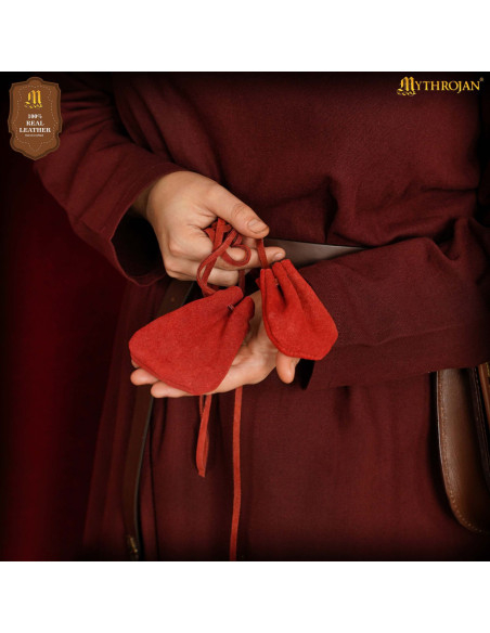 Pack of 2 medieval-style suede... Pack of 2 medieval-style suede...