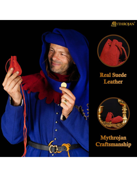 Pack of 2 medieval-style suede... Pack of 2 medieval-style suede...