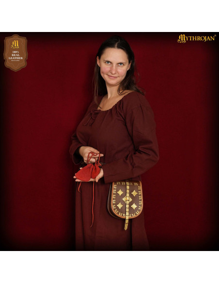 Pack of 2 medieval-style suede... Pack of 2 medieval-style suede...