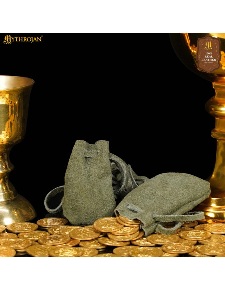 Pack of 2 medieval-style suede... Pack of 2 medieval-style suede...