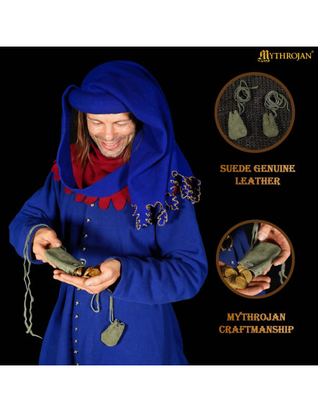 Pack of 2 medieval-style suede... Pack of 2 medieval-style suede...