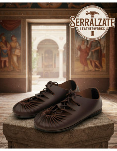 Dark Brown Roman Caliga Sandals