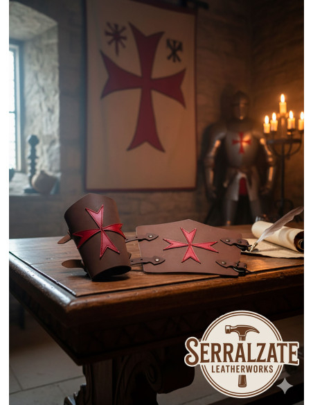 Templar Bracelets Dark Brown Cross of... Templar Bracelets Dark Brown Cross of...
