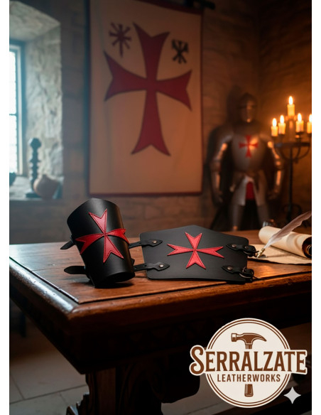 Templar Bracelets Black Cross of the... Templar Bracelets Black Cross of the...