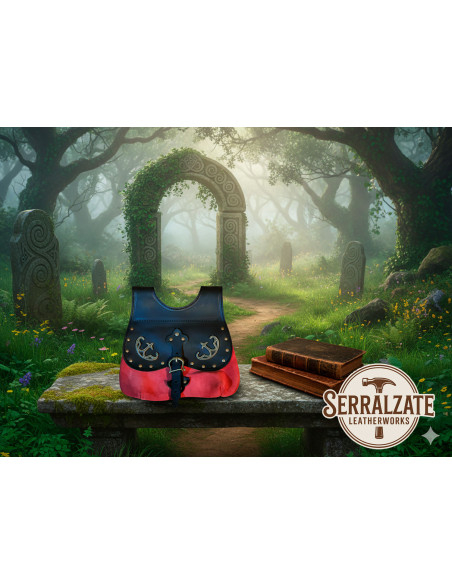 Celtic-Medieval Gareth Bag in black-red Celtic-Medieval Gareth Bag in black-red