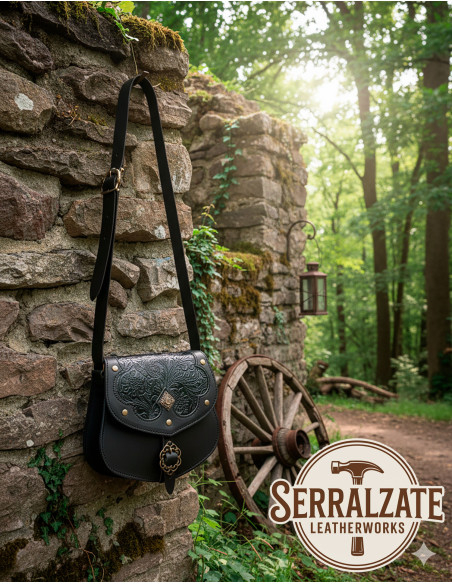 Medieval leather bag model Escudero,...