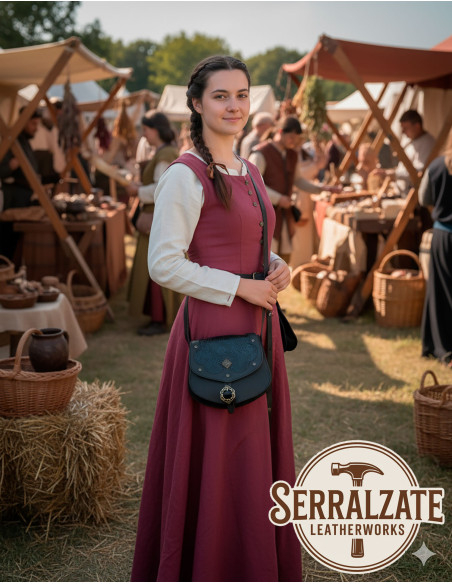 Medieval leather bag model Escudero,...