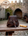 Medieval Limosner Bag Model Arcana, brown color