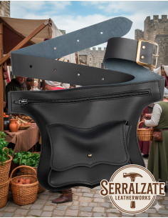 Medieval Vagabond Bag, fanny pack style, with zipper 2