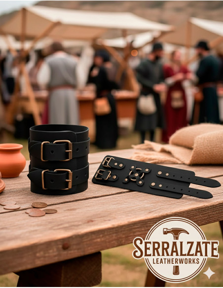 Medieval Alejandro Bracelet in Black... Medieval Alejandro Bracelet in Black...