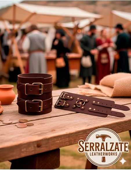 Medieval Alejandro Bracelet in Brown... Medieval Alejandro Bracelet in Brown...