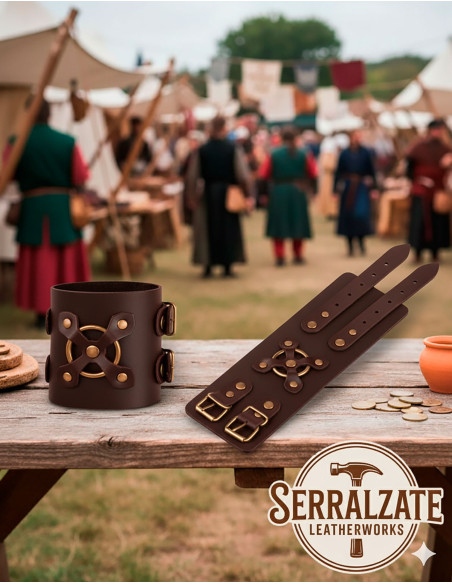 Medieval Alejandro Bracelet in Brown... Medieval Alejandro Bracelet in Brown...