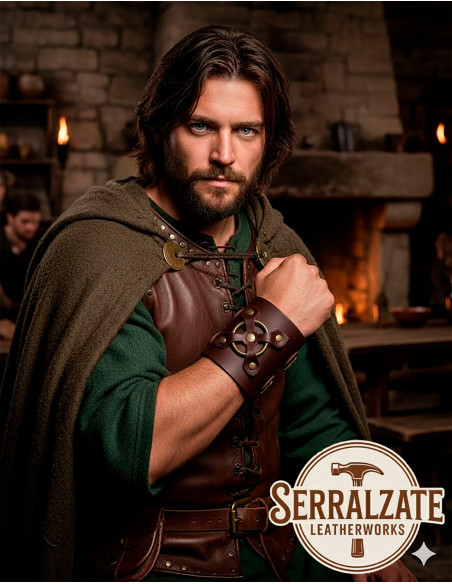 Medieval Alejandro Bracelet in Brown... Medieval Alejandro Bracelet in Brown...