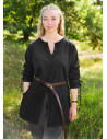 Medieval brown tunic model Yrsa, worn finish