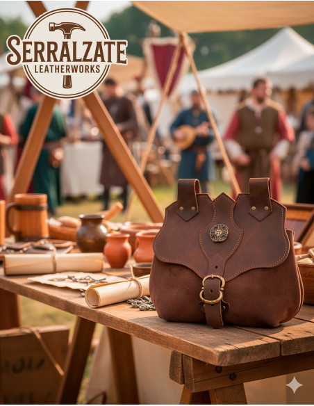 Medieval leather bag model Encanto,...