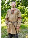 Medieval beige-brown worn-out tunic model Sigval