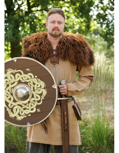 Medieval beige-brown worn-out tunic... Medieval beige-brown worn-out tunic...