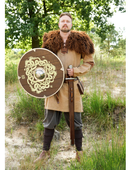 Medieval beige-brown worn-out tunic... Medieval beige-brown worn-out tunic...
