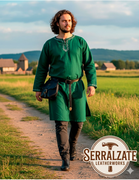 Medieval leather bag model Samuel,... Medieval leather bag model Samuel,...