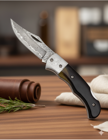 Field Knife brand Albainox Damascus... Field Knife brand Albainox Damascus...