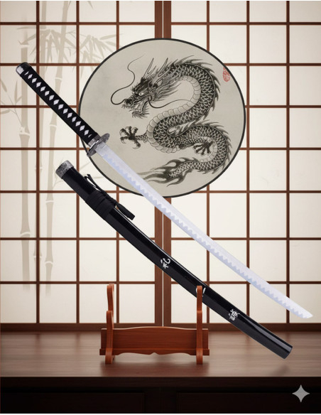 Decorative Katana Tsuba Dragon and... Decorative Katana Tsuba Dragon and...