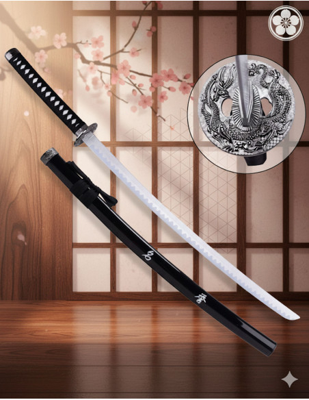 Decorative Katana Tsuba Dragon,... Decorative Katana Tsuba Dragon,...