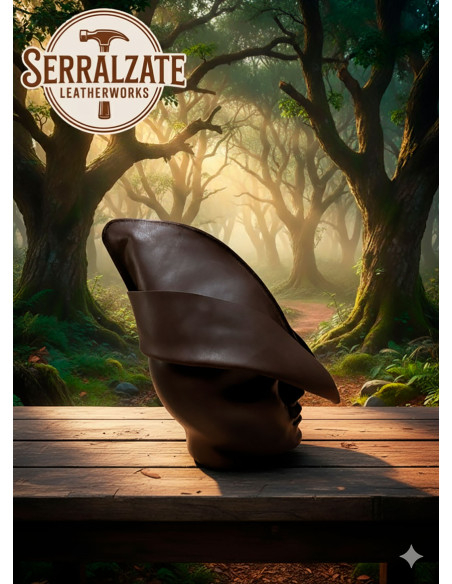 Medieval leather hat model William...