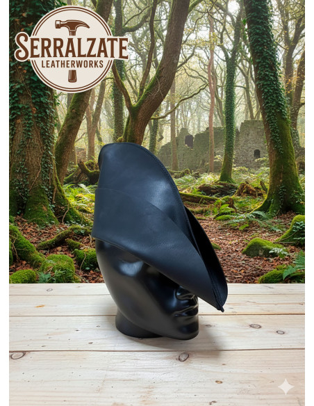 Medieval leather hat model Rolf,...