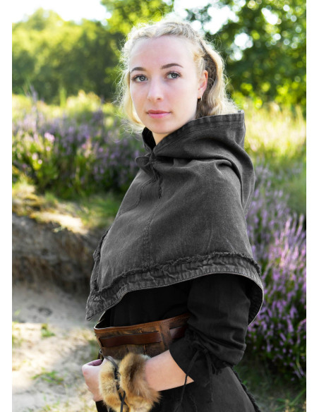 Medieval gugel in cotton model Stig,...