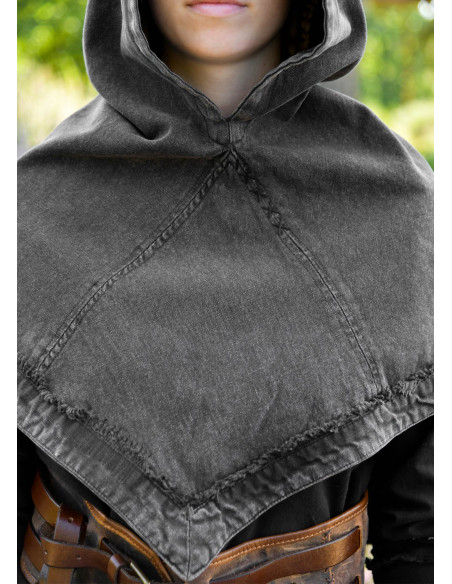 Medieval gugel in cotton model Stig,...