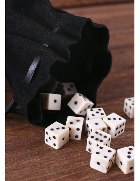 Large medieval leather money pouch ball