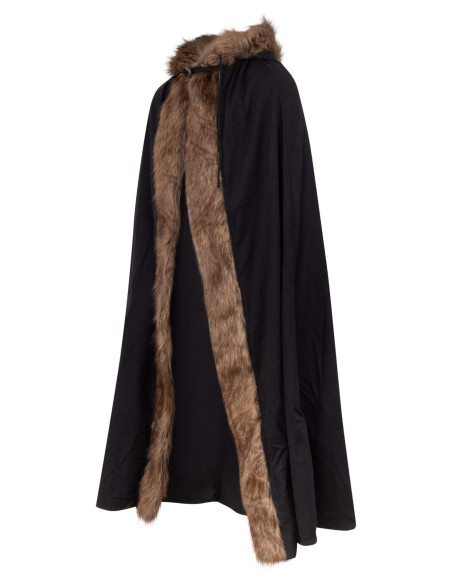 Medieval cape with hood in cotton...