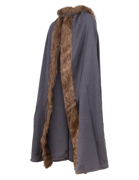 Medieval cape with hood in cotton...