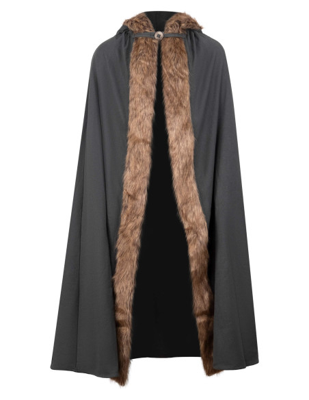 Medieval cape with hood in cotton...