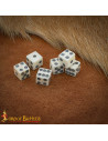 Set of 6 Roman bone dice (11 mm.)