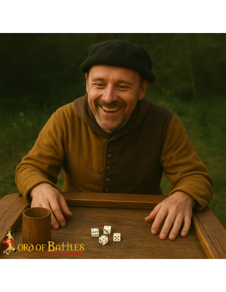 Set of 6 Roman bone dice (11 mm.)