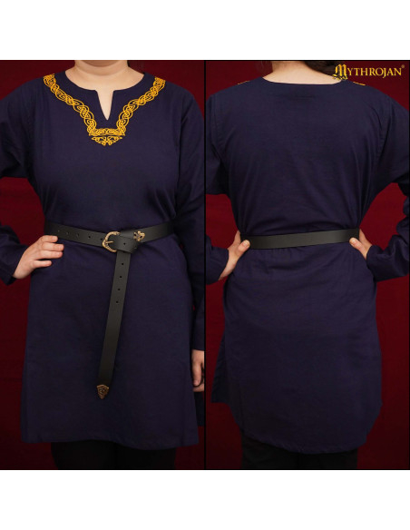 Viking tunic in cotton long sleeve...