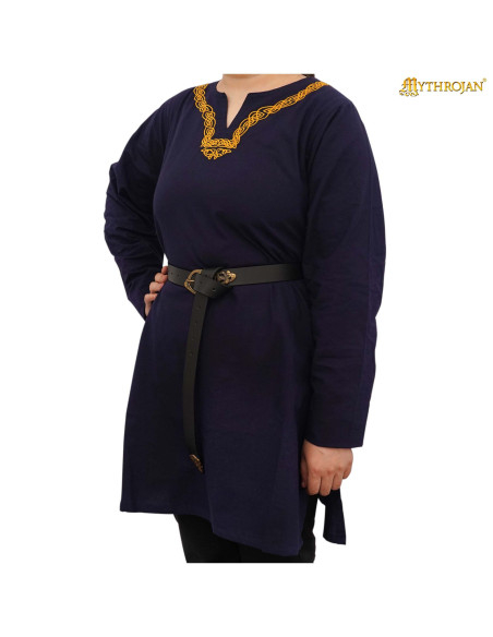 Viking tunic in cotton long sleeve...